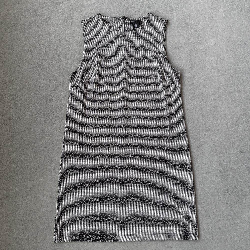 Mercer and Madison Dress Womens 8 Gray Mini Shift Sleeveless Office Cocktail